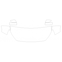 2021 Mitsubishi Mirage G4 ES, LE, SE 3M Pro Series Clear Bra Full Hood Paint Protection Kit