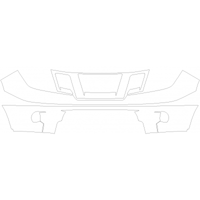 2011-2021 Nissan Frontier 3M Pro Series Clear Bra Front Bumper Paint Protection Kit