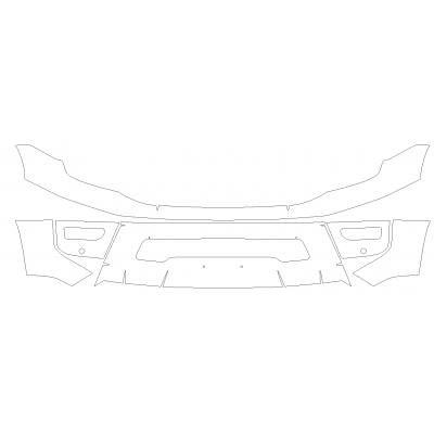 2020-2024 Nissan Titan S, SV, SL 3M Pro Series Clear Bra Front Bumper Paint Protection Kit
