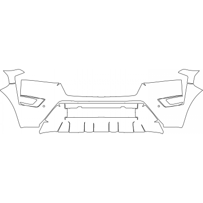 2021-2024 Nissan Armada SV, SL, Platinum, Midnight Edition 3M Pro Series Clear Bra Front Bumper Paint Protection Kit