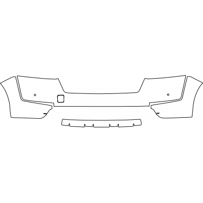 2022-2024 Nissan Pathfinder S, SV, SL, Platinum 3M Pro Series Clear Bra Front Bumper Paint Protection Kit