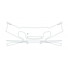 2001-2005 Porsche 911 Turbo Coupe 3M Pro Series Clear Bra Front Bumper Paint Protection Film Kit