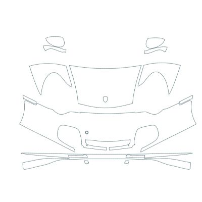2001-2005 Porsche 911 Turbo Coupe 3M Pro Series Clear Bra Deluxe Paint Protection Film Kit