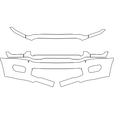 2019-2024 Ram 2500 3500 3M Pro Series Clear Bra Front Bumper and Grille Paint Protection Kit