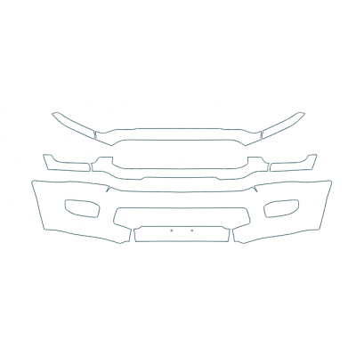 2023-2024 Ram 2500 3500 Laramie Longhorn Limited 3M Pro Series Clear Bra Front Bumper and Grille Paint Protection Kit