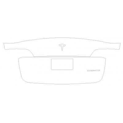 2020-2024 Tesla Model Y 3M Pro Series Clear Bra Lower Trunk Lid Paint Protection Kit