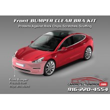 2018-2023 Tesla Model 3 Front Bumper 3M Pro Series Paint Protection Film Kit