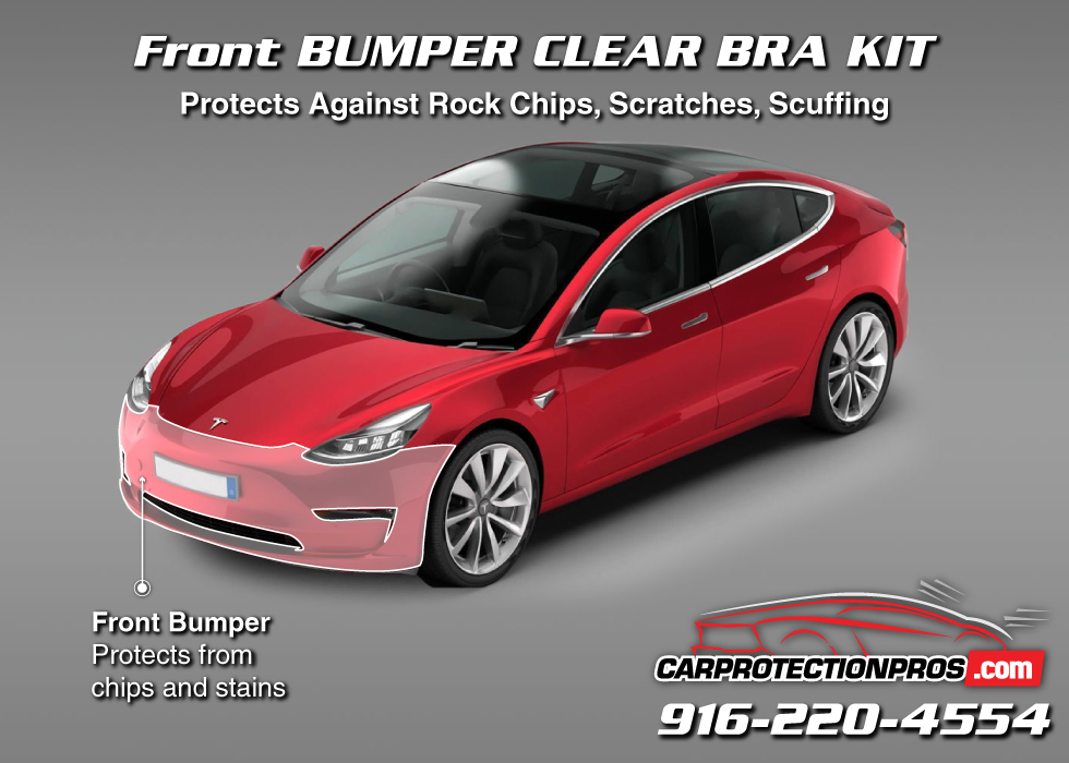 Bumper Clear Protection Film (PPF) for Tesla Model 3 – TWRAPS