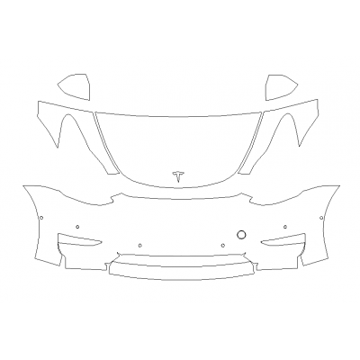 2020-2024 Tesla Model Y Deluxe 3M Pro Series Clear Bra Kit