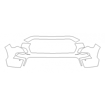 2023-2024 Toyota Sequoia SR5, Limited, Platinum, Capstone 3M Pro Series Clear Bra Front Bumper Paint Protection Kit