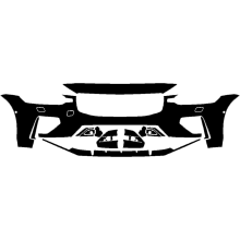 2019-2021 Volvo V60 R-Design 3M Pro Series Clear Bra Front Bumper Paint Protection Kit